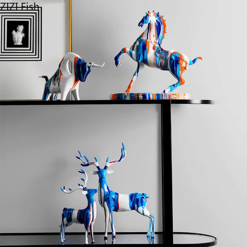 Modern horse statue