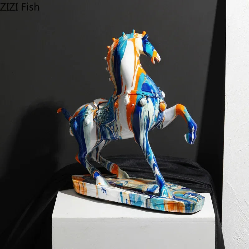 Modern horse statue