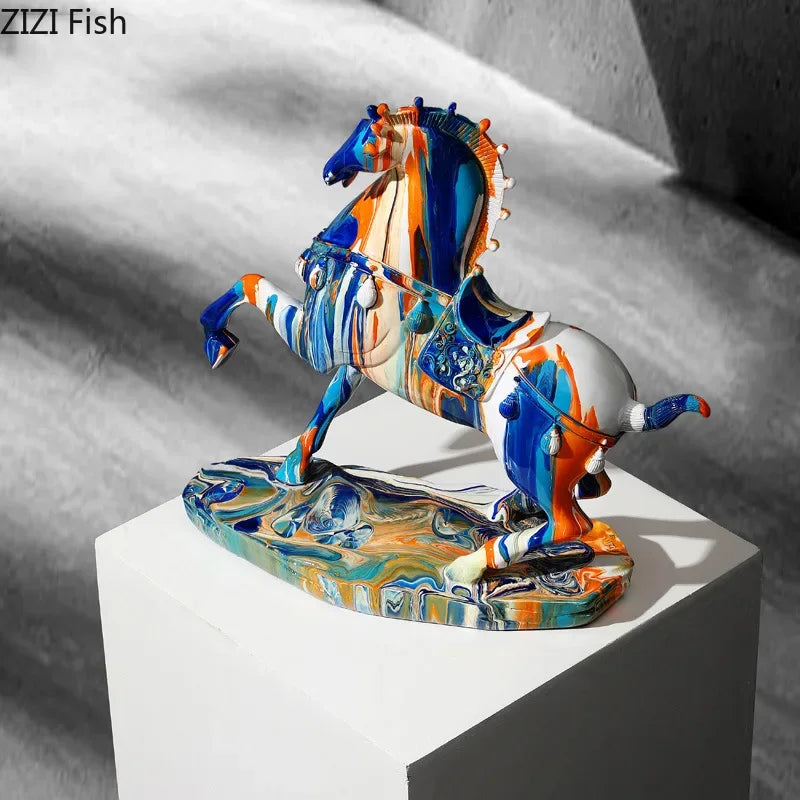 Modern horse statue