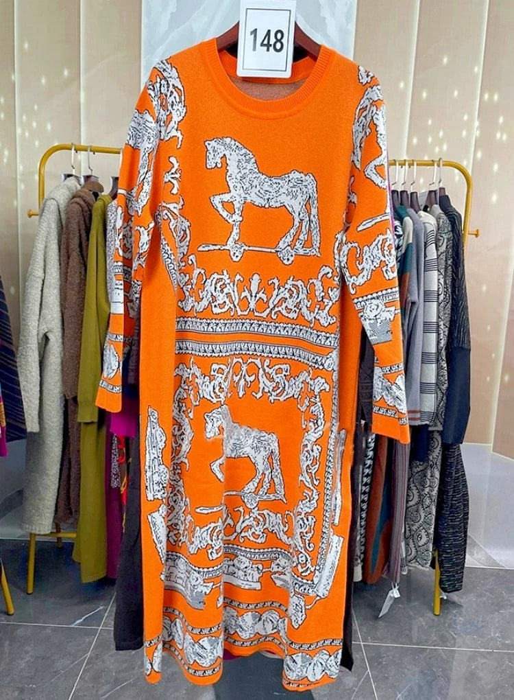 orange-horse-dress