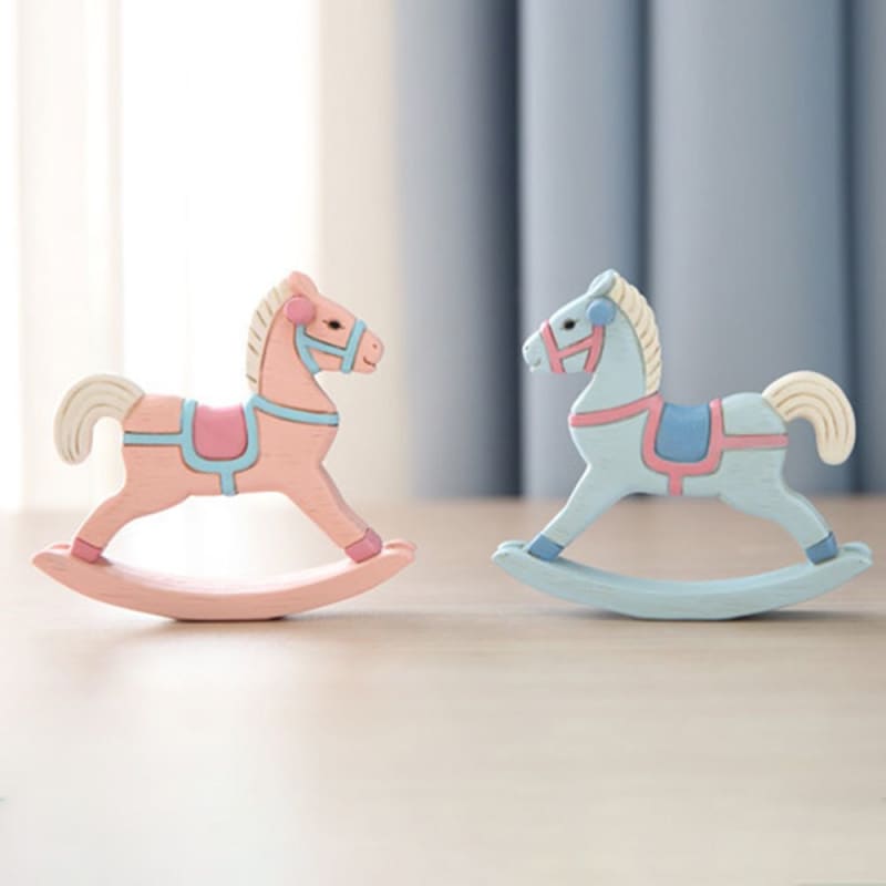 Painted wooden rocking horse (Home Decor) - Dream Horse