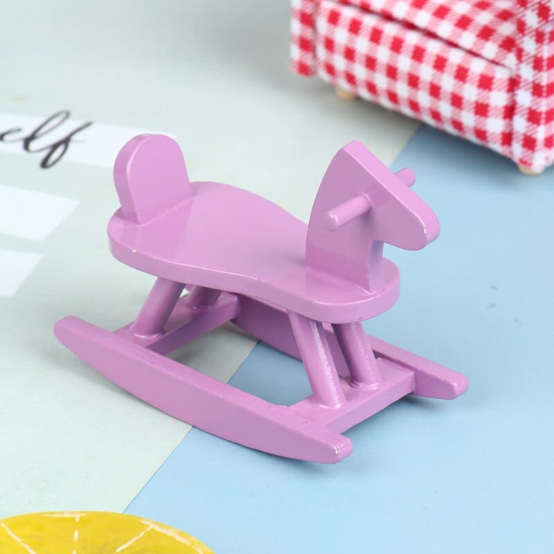 Purple rocking horse (Miniature) - Dream Horse