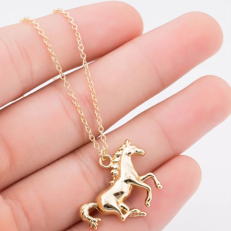Race horse necklace (fashion necklace) - Dream Horse