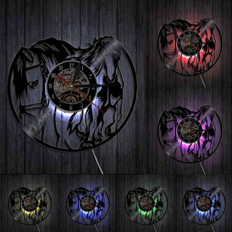 Retro horse wall clock - Dream Horse