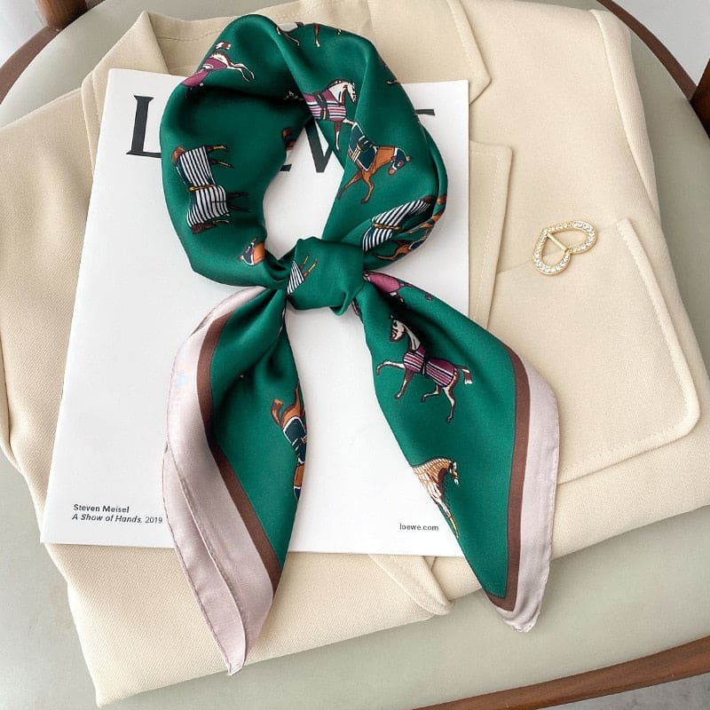 Riding scarf in silk - Dream Horse