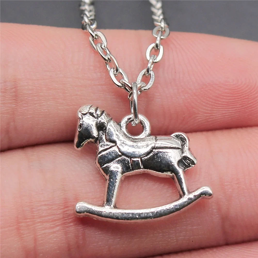 Rocking horse necklace