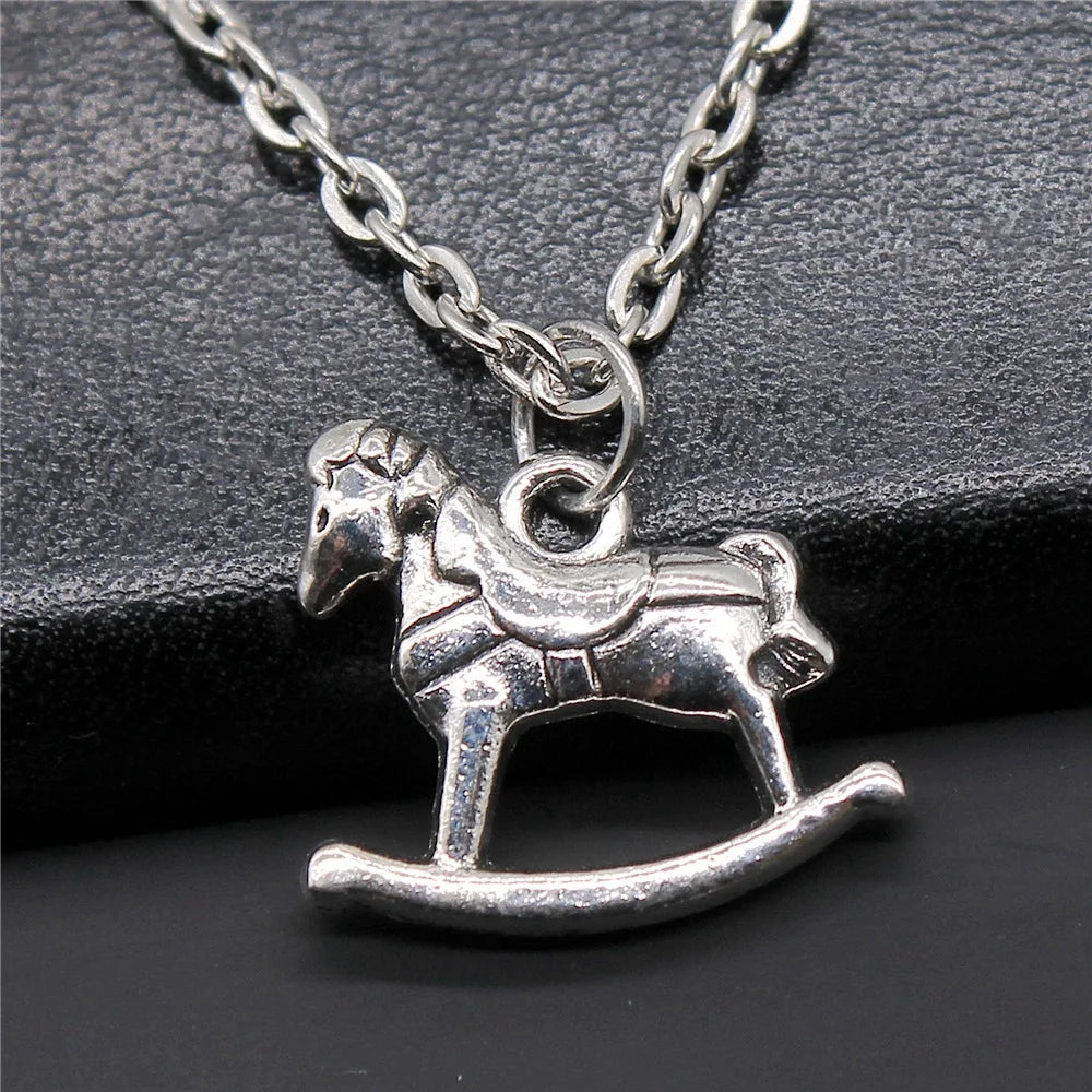 Rocking horse necklace