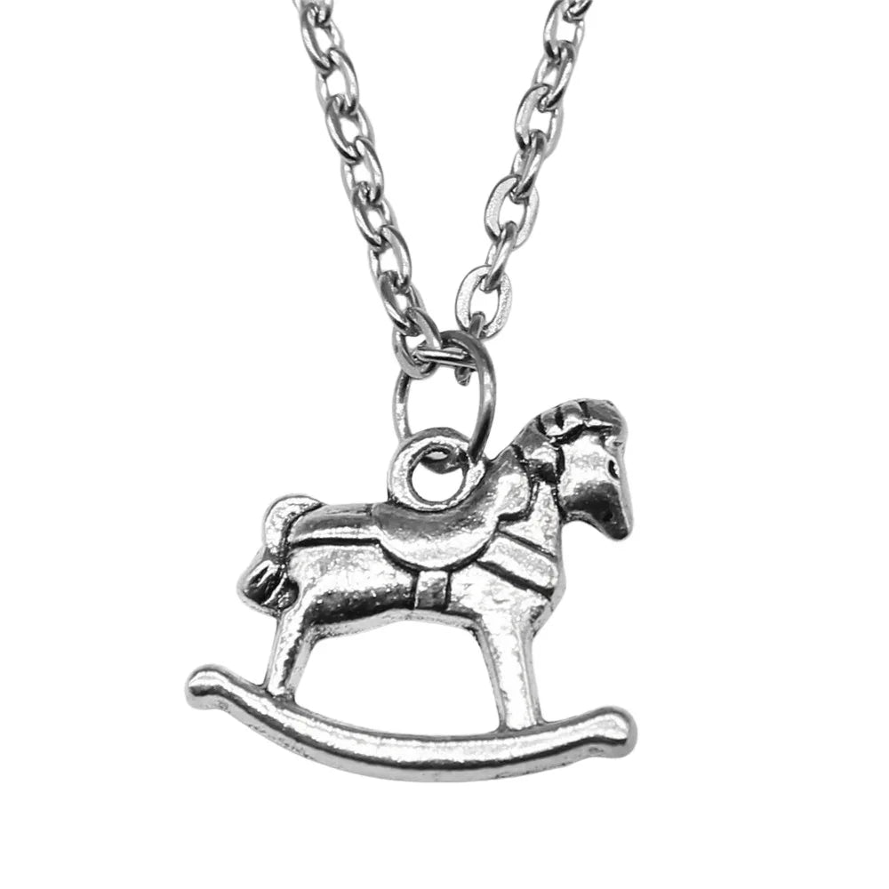 Rocking horse necklace