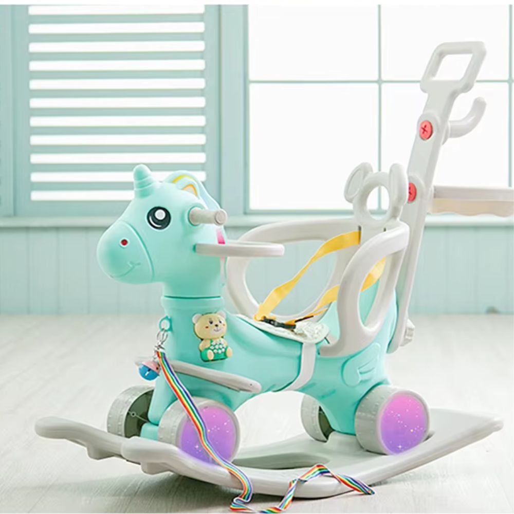 Rocking plastic horse