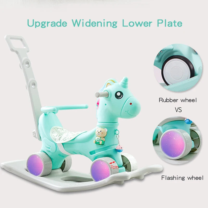 Rocking plastic horse