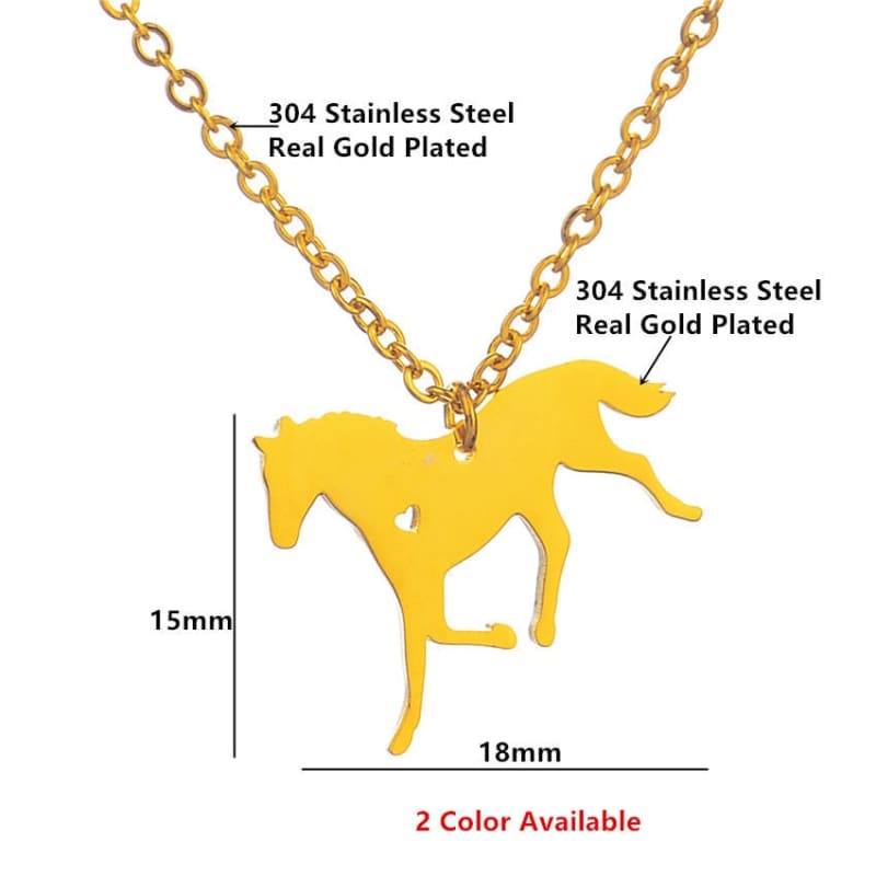 Running horse necklace - Dream Horse