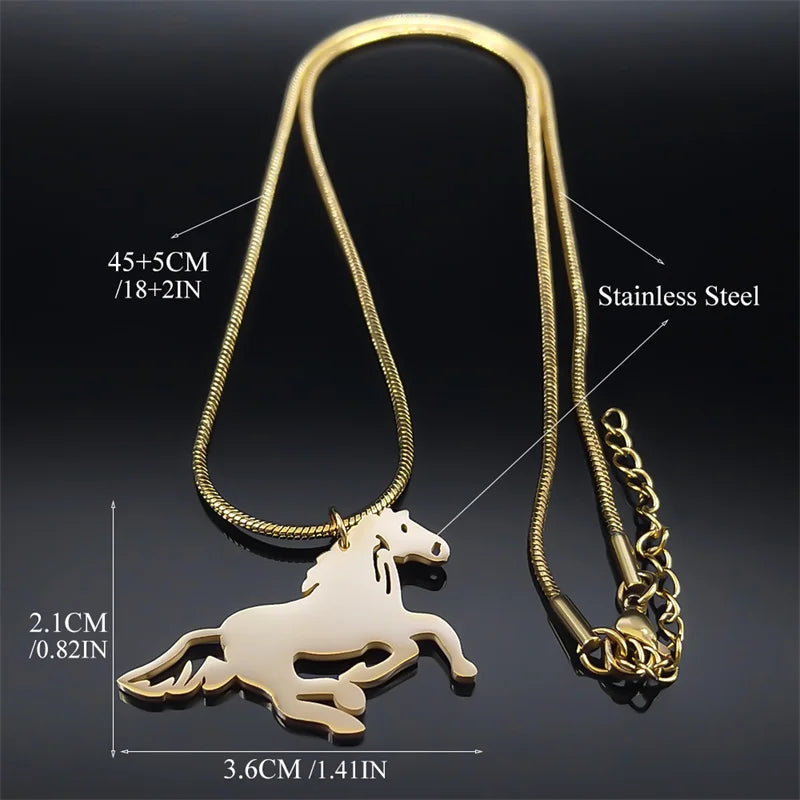 Running horse pendant