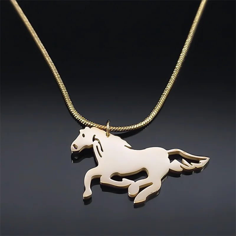 Running horse pendant