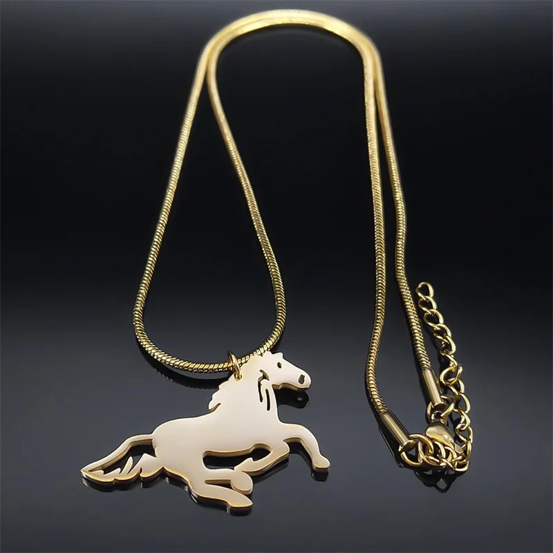 Running horse pendant