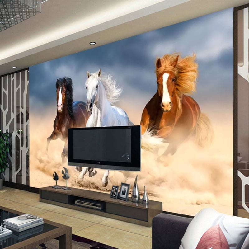 Running horses wall mural - Dream Horse