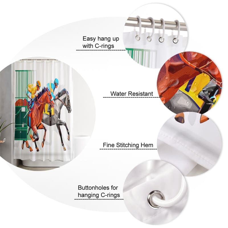 Shower curtains with horses on them - Dream Horse