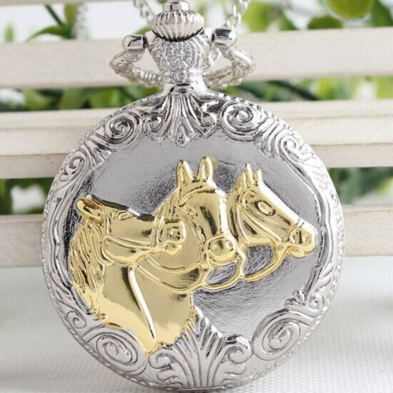 Silver horse watch (men) - Dream Horse