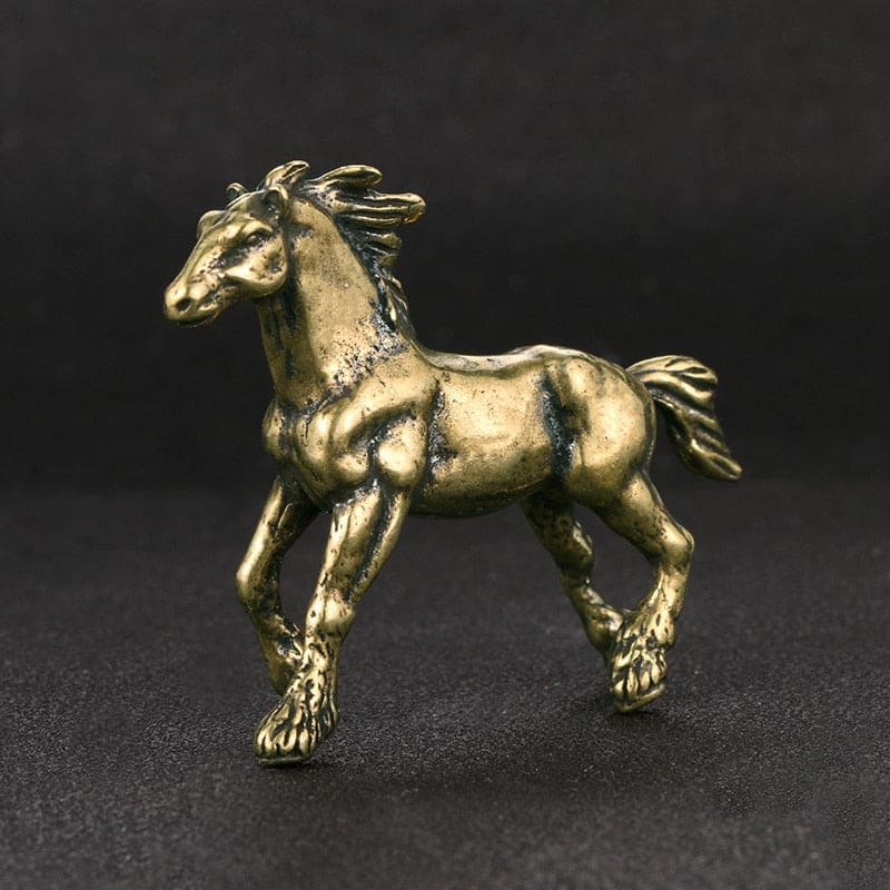 Small brass horse figurine - Dream Horse