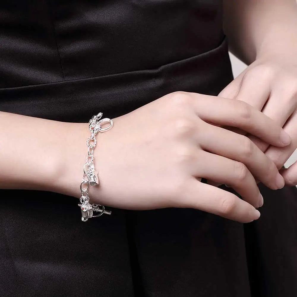 Sterling horse bracelet
