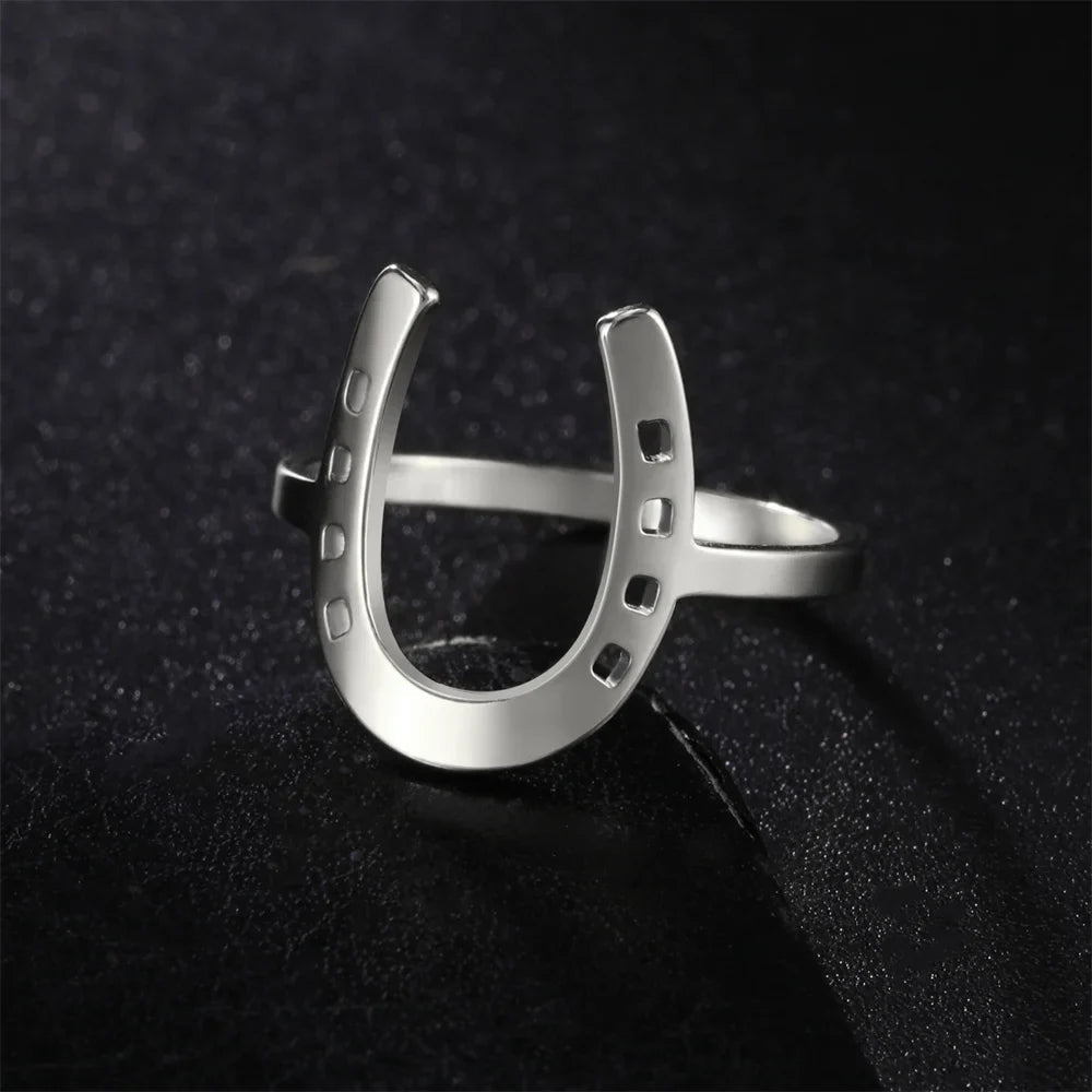 Sterling horseshoe ring