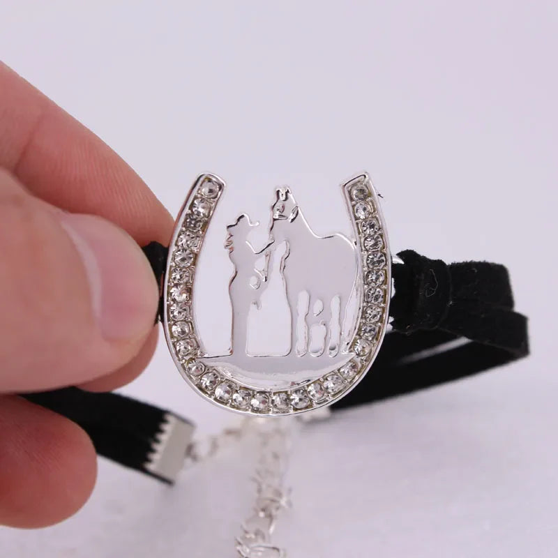 Sterling silver horseshoe bracelet