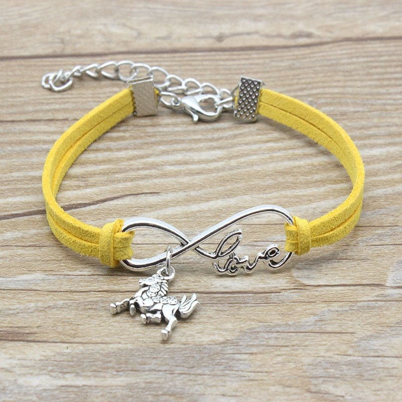 Suede leather horse bracelet - Dream Horse