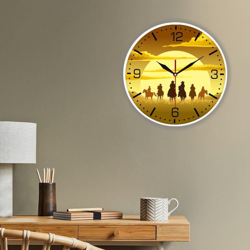Sunset horse wall clock - Dream Horse