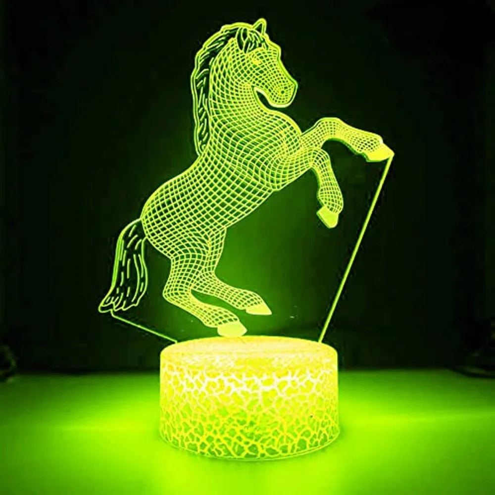 Table lamp horse