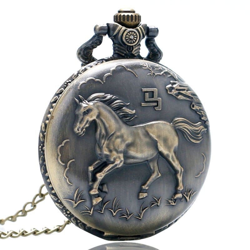 UK quartz pocket horse watch - Dream Horse