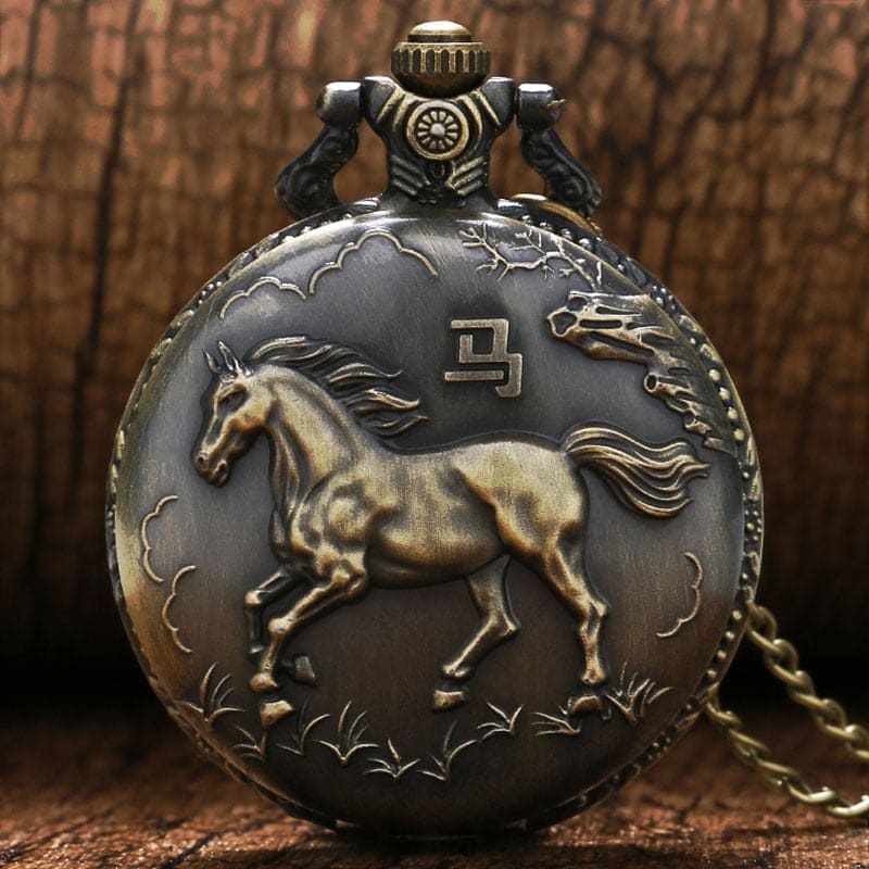 UK quartz pocket horse watch - Dream Horse