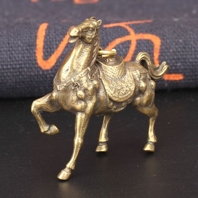Vintage brass horse figurine - Dream Horse