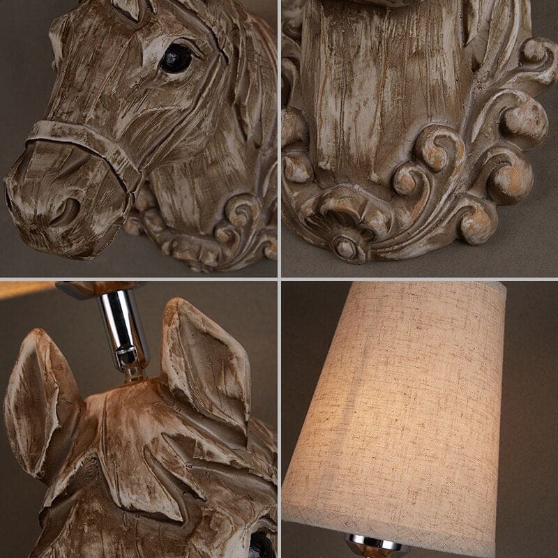 Vintage ceramic horse lamp - Dream Horse