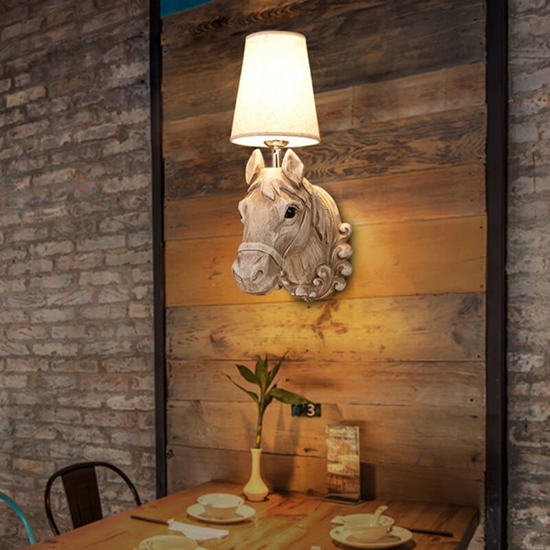 Vintage ceramic horse lamp - Dream Horse