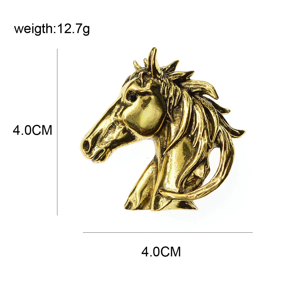 Vintage horse pins brooches