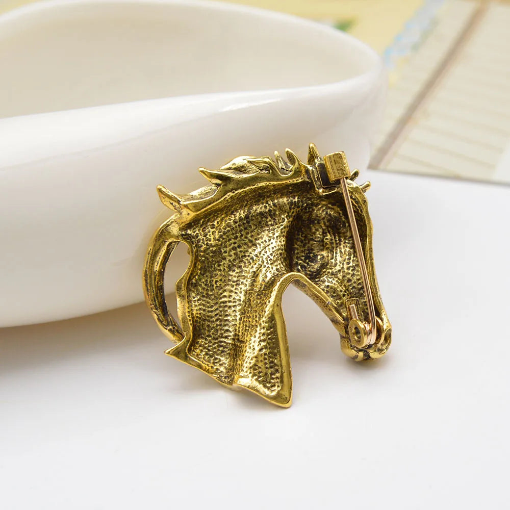Vintage horse pins brooches
