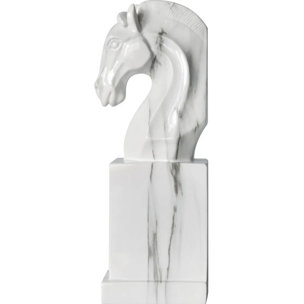 White horse bookends