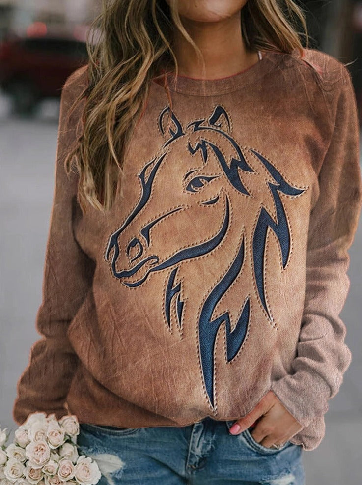 womens-horse-sweatshirts