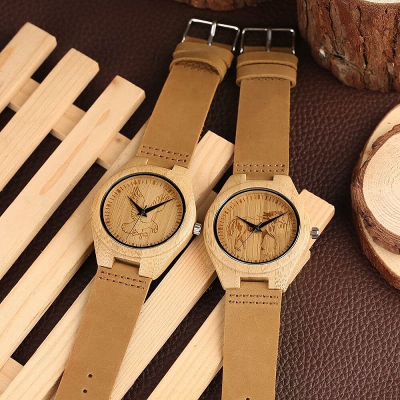 Wooden horse watch for men - Dream Horse