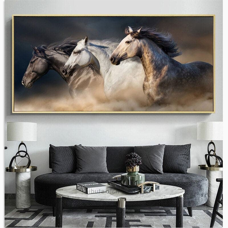 3D horse wall painting (Living Room) - Dream Horse