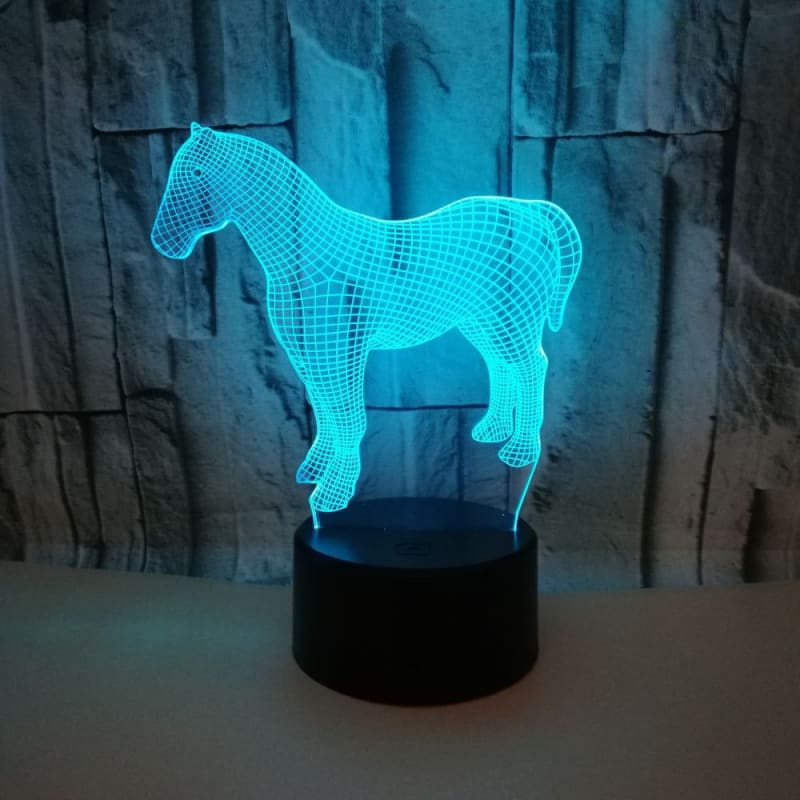 3D illusion horses lamp - Dream Horse