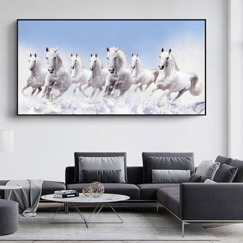 7 horses running painting - Dream Horse