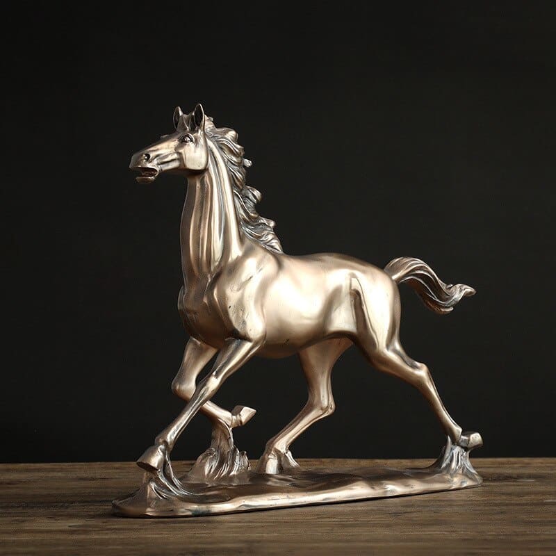 Antique brass horse statue - Dream Horse