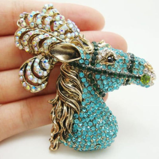 Austrian crystal horse brooch - Dream Horse