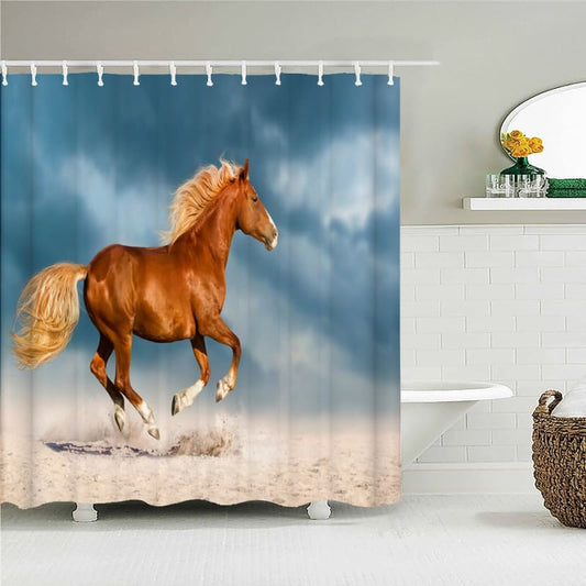 Barrel racing shower curtain - Dream Horse