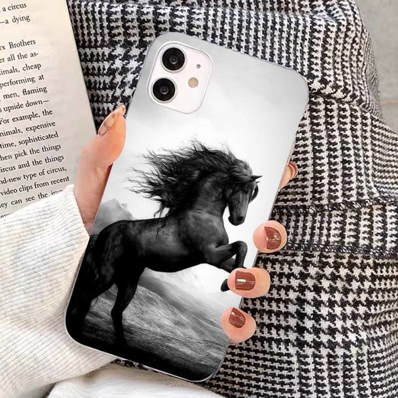 Black and white horse phone case (IPhone) - Dream Horse