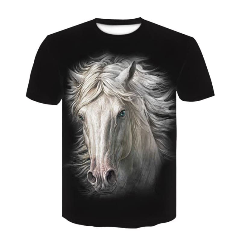 Black horse shirt (summer) - Dream Horse