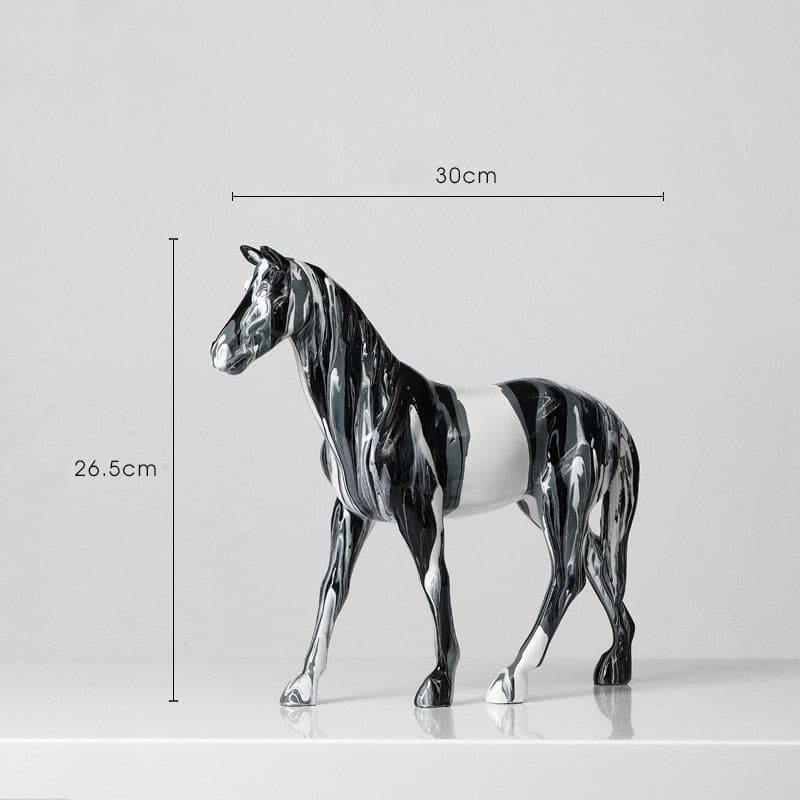 Black horse statue - Dream Horse