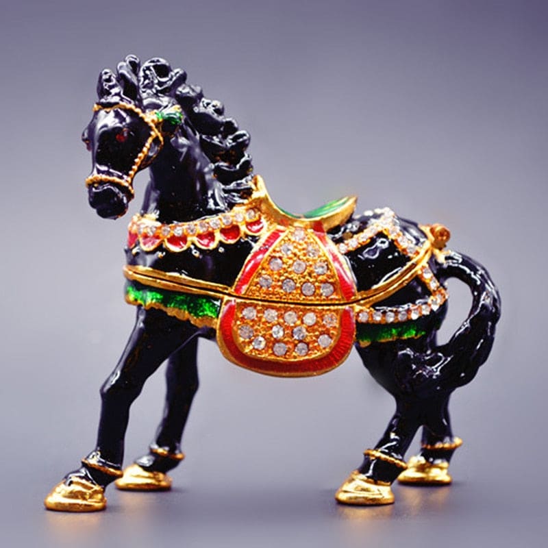 Black stallion horse figurine - Dream Horse