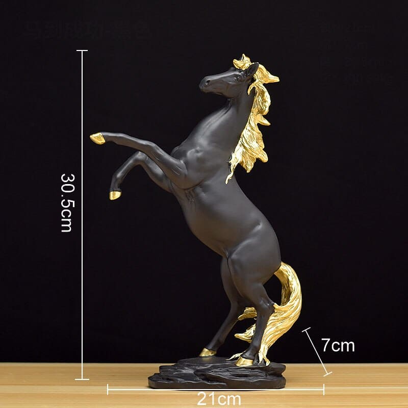 Black stallion statue - Dream Horse