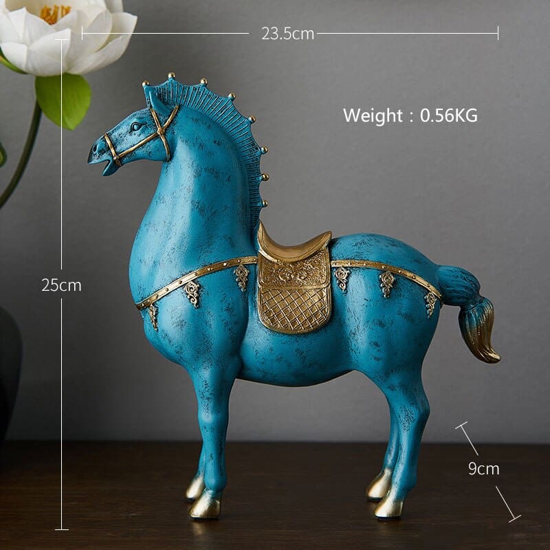 Blue stallion statue - Dream Horse